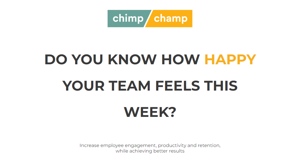 chimp or champ - a tool where workers can express their feelings for the job and their goals