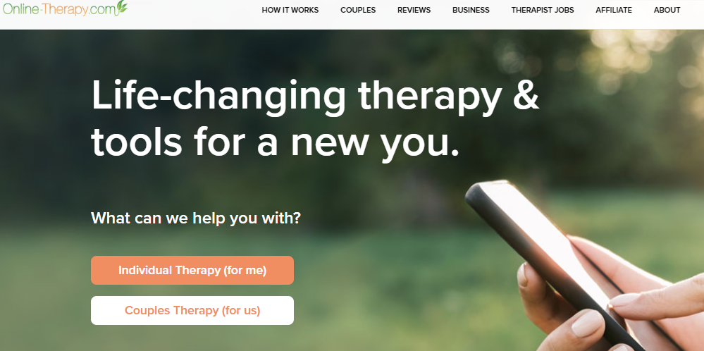 online therapy - an end-to-end solution for Cognitive Behavioral Therapy (CBT)