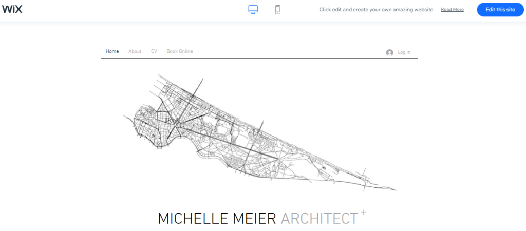 wix architect website