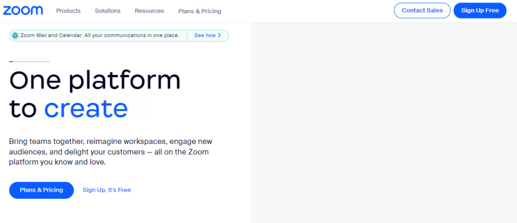 zoom - a video conferencing tool for large or small teams